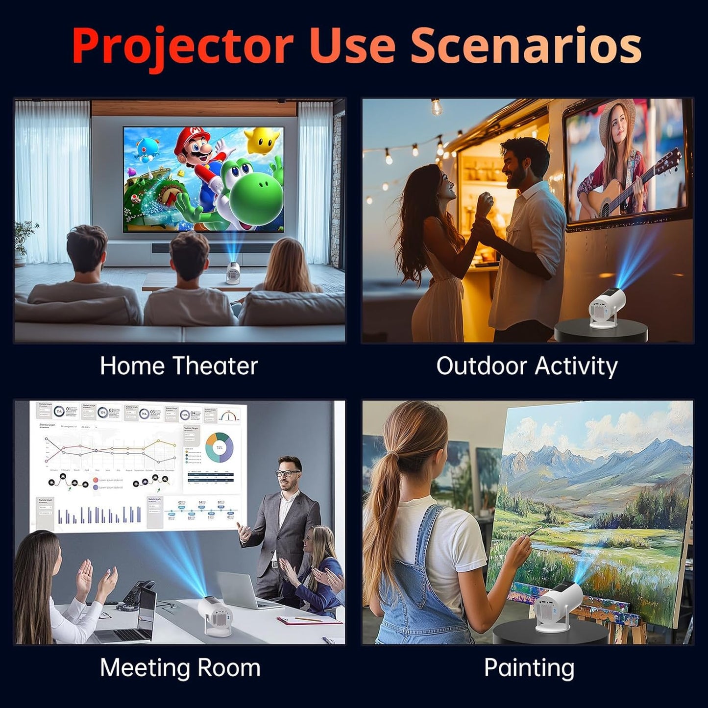 4K Portable Projector