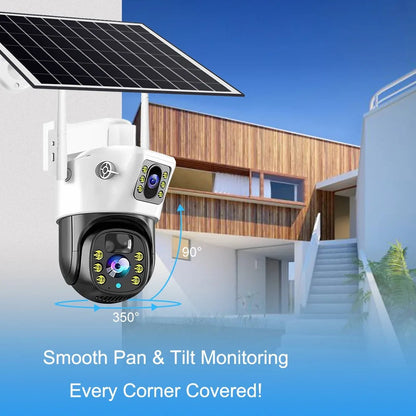 2K Ultra HD Outdoor Security Camera with Solar Panel
